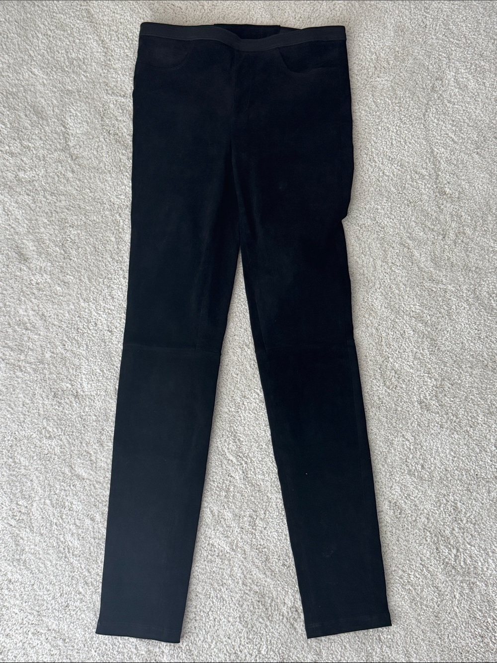 Neiman Marcus Black Suede Pants